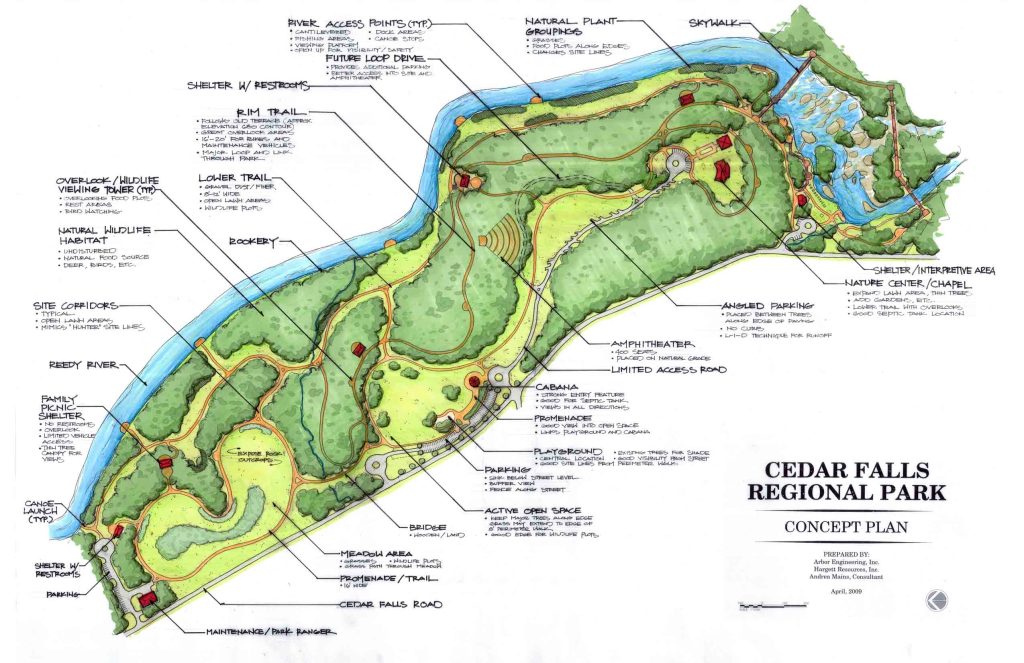 Cedar Falls Park Arbor Land Design