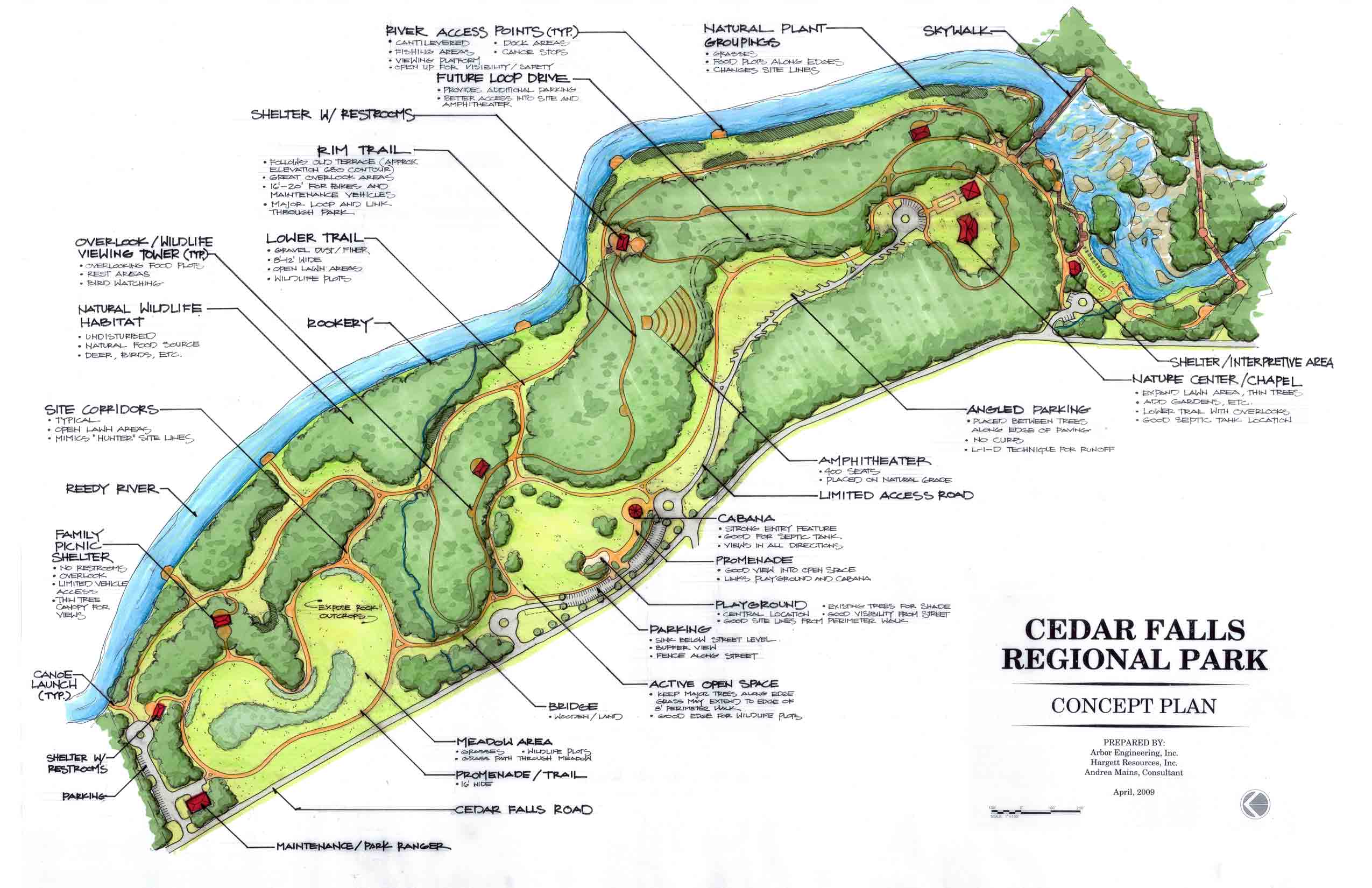 Cedar Falls Park Arbor Land Design