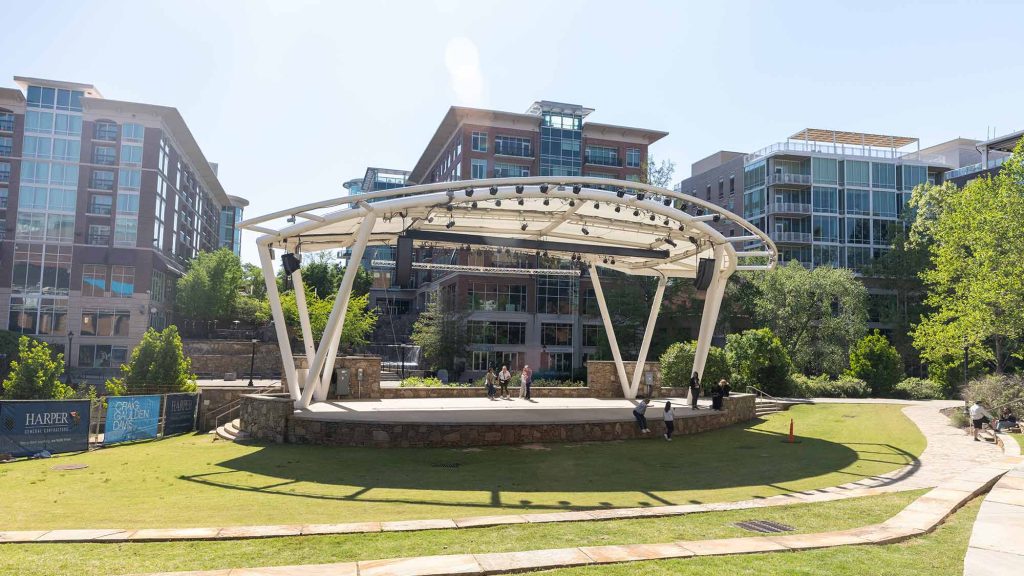 Peace Center Plaza + Amphitheatre Arbor Land Design